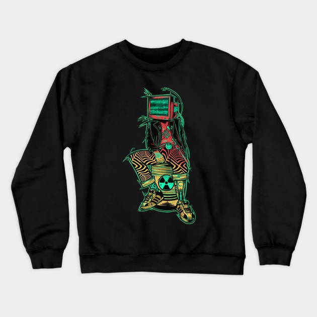 Static Wasteland Crewneck Sweatshirt by Scottconnick